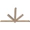 Ekena Millwork Kennewick Smooth Timber Gable Bracket, Douglas Fir, 60"W x 38"H x 1 1/2"D x 3 1/2"F, 15/12 Pitch GBW060X38X0204KEN00SDF - alternate 4